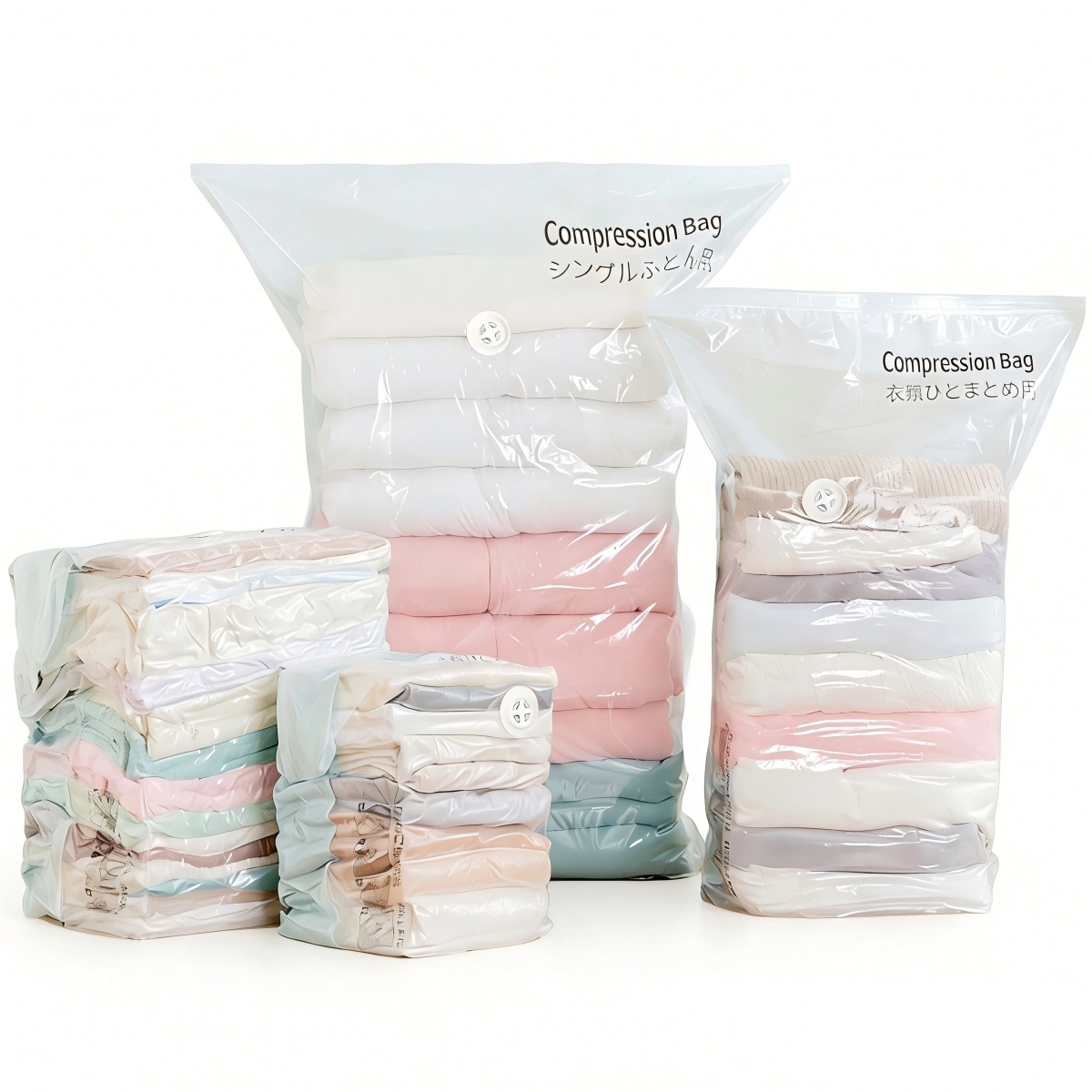 3D cube vacuum storage bags for bedding