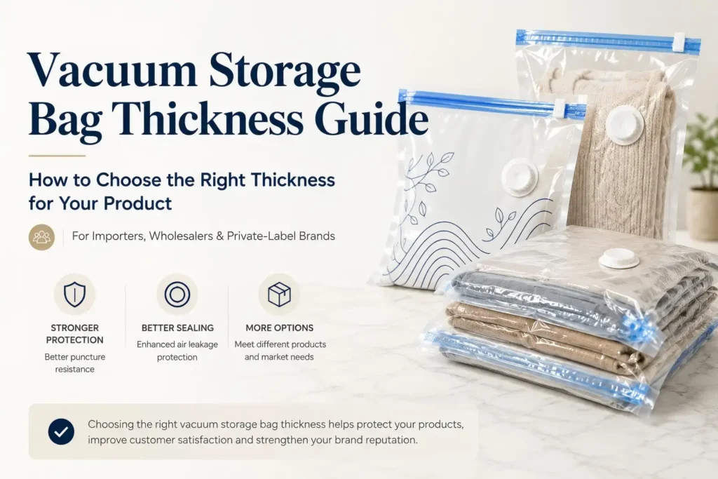 Vacuum storage bag thickness guide for importers and private-label brands