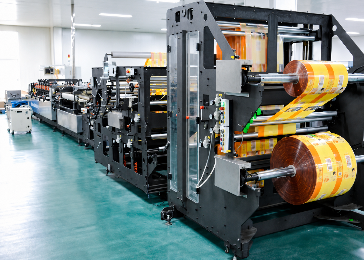 Vacuum storage bag forming and sealing production line