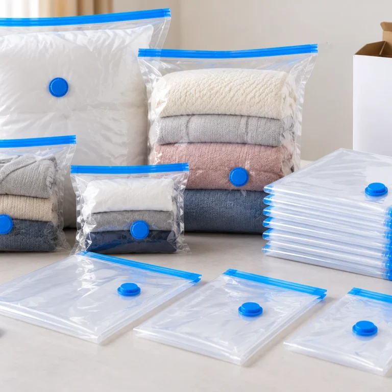 Multi-size vacuum storage bag sets for wholesale and retail