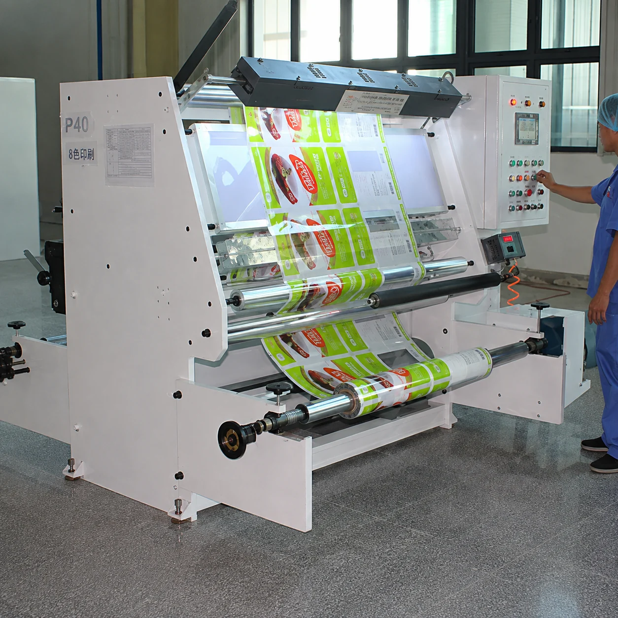 Gravure printing equipment for vacuum storage bag production